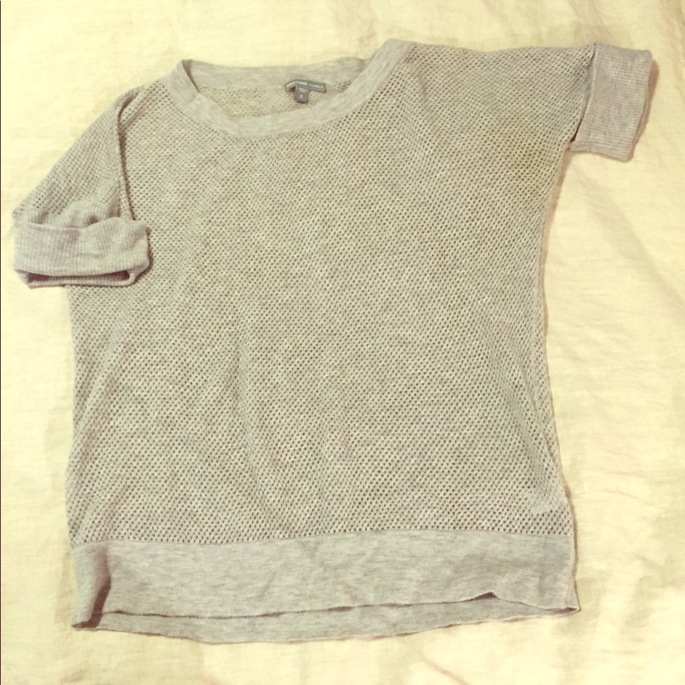 James Perse perforated sweater tee-shirt